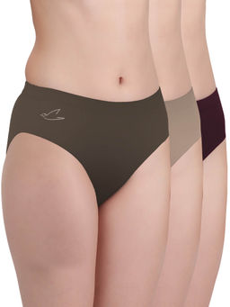 FREECULTR - Multi-Color Stylish Comfort & Support Briefs for Women (Pack of 3)