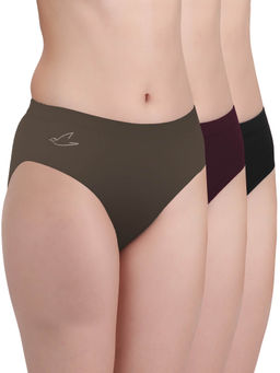 FREECULTR - Multi-Color Stylish Comfort & Support Briefs for Women (Pack of 3)