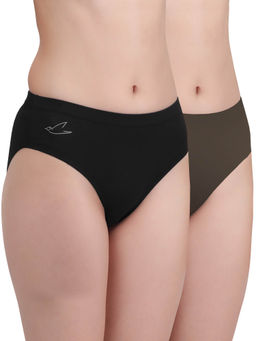 FREECULTR - Multi-Color Premium Soft Fabric & Snug Fit Briefs for Women (Pack of 2)