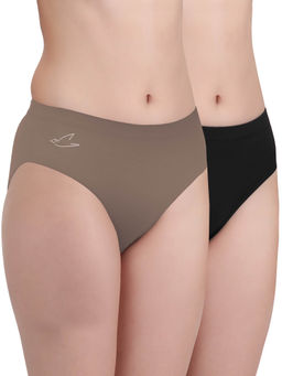 FREECULTR - Multi-Color Premium Soft Fabric & Snug Fit Briefs for Women (Pack of 2)