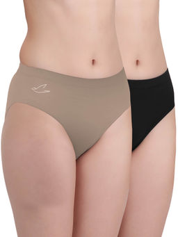 FREECULTR - Multi-Color Premium Soft Fabric & Snug Fit Briefs for Women (Pack of 2)