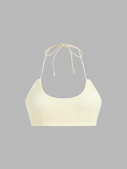 Cider - Solid Drawstring Halter Bralette