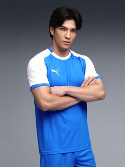 Puma - teamLIGA26 Men's Colorblock Matchday Football Jersey - Blue
