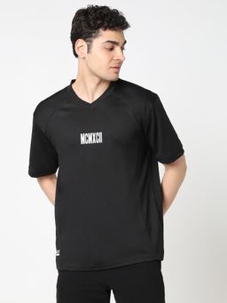R&B - Men Black Oversized Fit T-Shirt