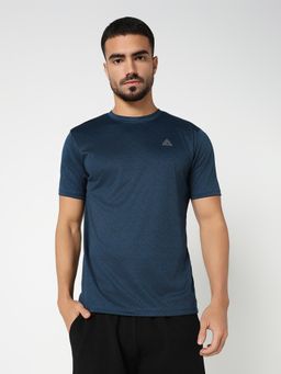 R&B - Men Teal Regular Fit T-Shirt