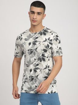 R&B - Men White Regular Fit T-Shirt