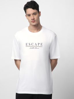 R&B - Men White Casual T-Shirt