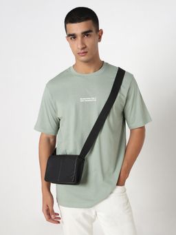R&B - Men Green Casual T-Shirt