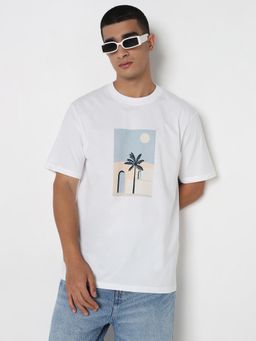 R&B - Men White Casual T-Shirt