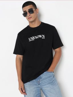 R&B - Men Black Casual T-Shirt