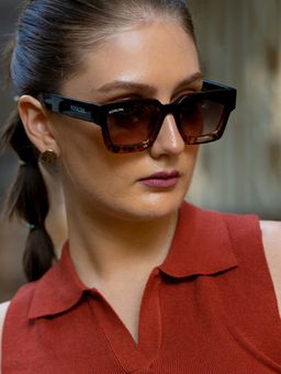 ROYALTAIL - Unisex Brown Classic Full Rim Sunglasses-RT-SUNG-067 (55)