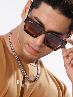 ROYALTAIL - Unisex Tartaruga Brown Classic Full Rim Sunglasses-RT-SUNG-069 (55)