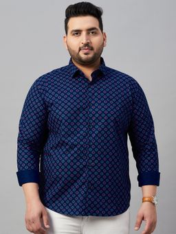 SHOWOFFFF - Men's Printed Blue Premium Shirt