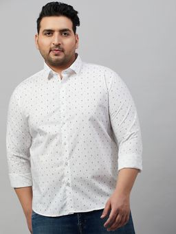 SHOWOFFFF - Men's Printed White Premium Shirt