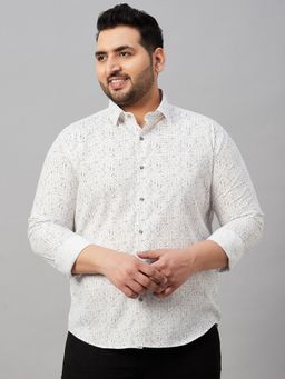 SHOWOFFFF - Men's Printed White Premium Shirt