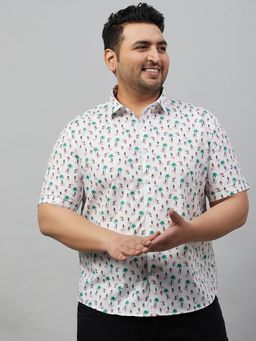 SHOWOFFFF - Men's Printed White Premium Shirt