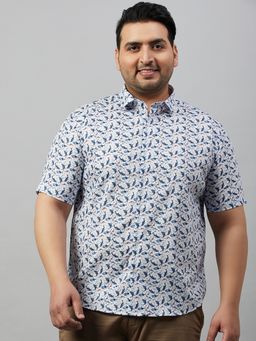 SHOWOFFFF - Men's Printed White Premium Shirt