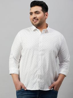 SHOWOFFFF - Men's Printed White Premium Shirt