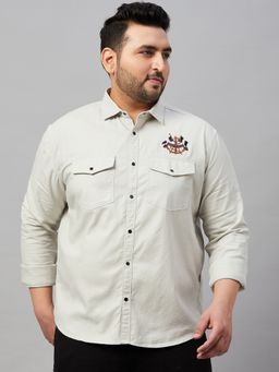 SHOWOFFFF - Men's Solid Grey Premium Shirt