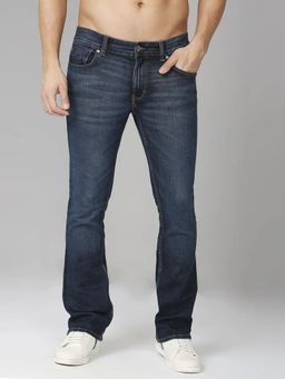 Spykar - Limited Edition Mid Blue Bootcut Fit Premium Stretchable Rafter Denim For Men