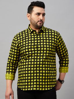 SHOWOFFFF - Men's Printed Black Comfort Shirt