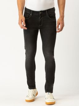 Spykar - Dark Grey Cotton Super Skinny Fit Tapered Length Jeans