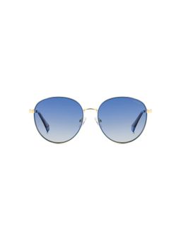 Polaroid - Unisex Blue Round Full Rim Uv Protection Sunglass-206705Lks56Z7 (56)