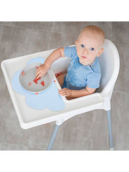 Baby Moo - Cloud Shaped Kids Blue Dining Table Silicone Waterproof Placemat