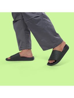 SOLETHREADS - Slides Supreme Grey Solid Men Sliders