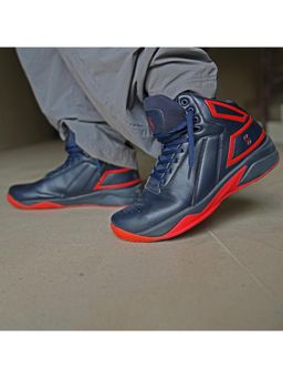 SOLETHREADS - Rider Navy Blue Solid Men Sneakers