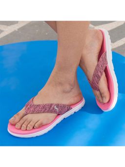 SOLETHREADS - Cushy Pink Solid Women Flip Flops