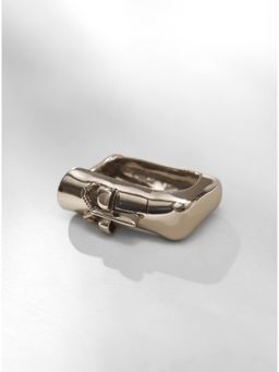 Outhouse - Gavi Knuckle Ring In Silver Finish