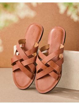 Fabindia - Brown Leather Sandals