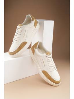 Louis Philippe - Men White Lace Up Sneakers