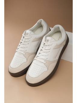 Louis Philippe - Men White Lace Up Sneakers