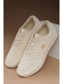 Louis Philippe - Men White Lace Up Sneakers