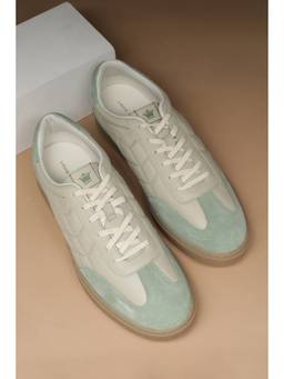 Louis Philippe - Men Green Lace Up Sneakers