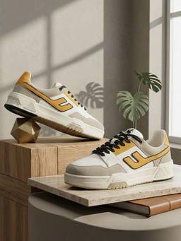 Cantabil - Casual Sneaker for Men - White