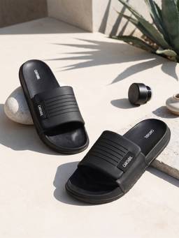 Cantabil - Men Black Casual Sliders