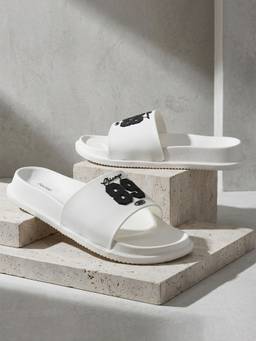 Cantabil - Men White Casual Sliders