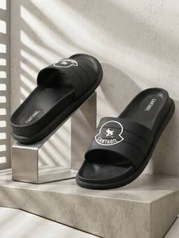 Cantabil - Men Black Casual Sliders