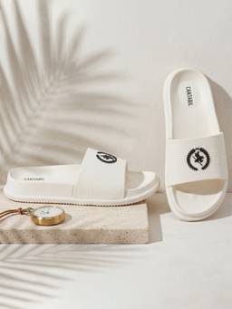 Cantabil - Men White Casual Sliders