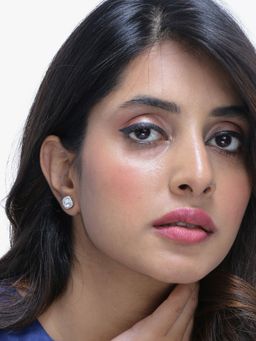 Yellow Chimes - Silver-Toned Quirky Studs Earrings