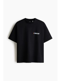 H&M - Men Black Oversized Fit T-Shirt