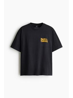 H&M - Men Black Oversized Fit T-Shirt