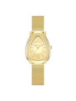 Giordano - Women Elegant Textured Teardrop Gold Dial Analog Watch - GZ-60123 (M)