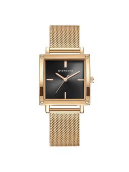 Giordano - Women Classic Sunray Square Black Dial Analog Watch - GZ-60124 (M)