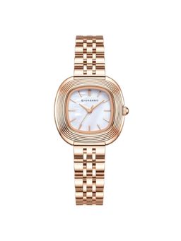 Giordano - Women Stylish Sunray Cushion White Dial Analog Watch - GZ-60126 (M)
