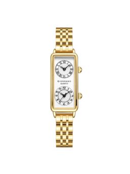 Giordano - Women Stylish Quartz Rectangular Roman & Arabic White Dial Analog Watch - GZ-60127 (M)