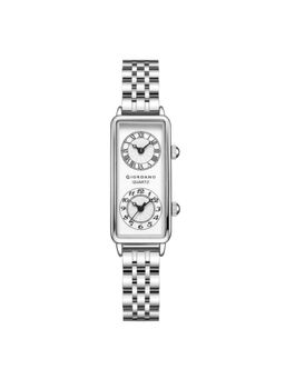 Giordano - Women Stylish Quartz Rectangular Roman & Arabic White Dial Analog Watch - GZ-60127 (M)